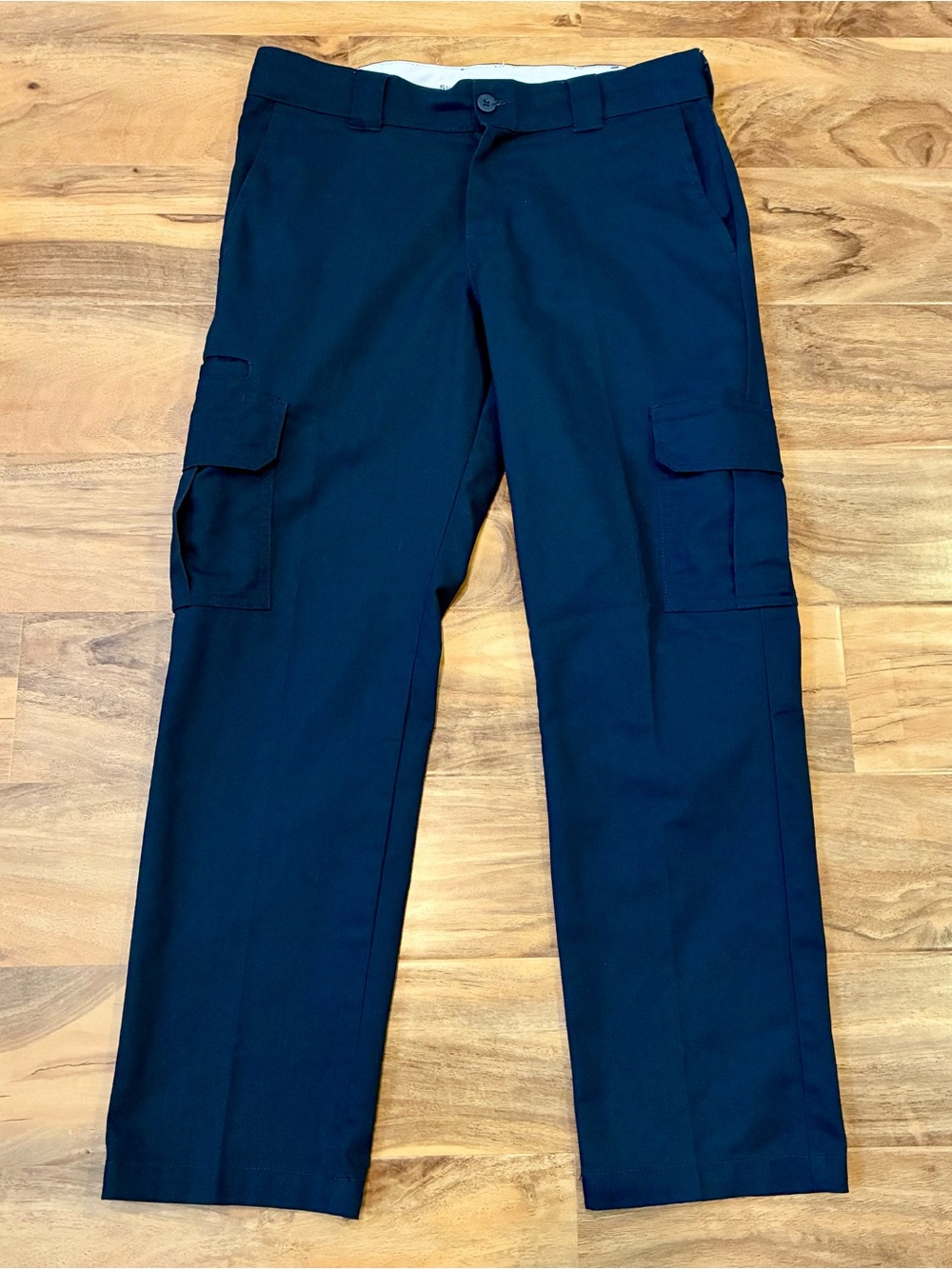 Dickies Men's Navy Pants Slim Fit Straight Leg Flex Fabric Cargo Pants 32X30